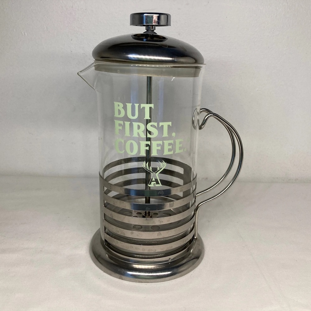 20oz Alfred- French Press- “But First Coffee”